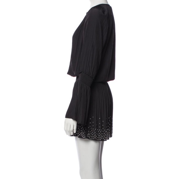 Ramy Brook Black Embellished Izzie Mini Dress - Picture 3 of 5